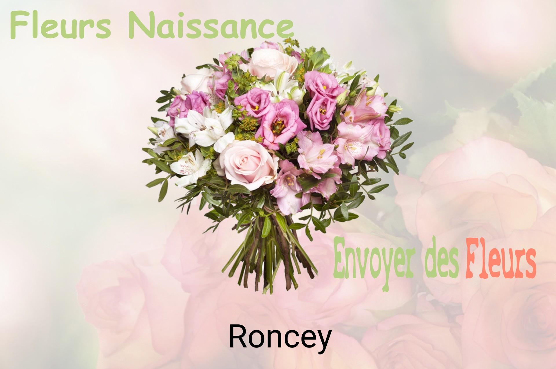 Bouquet de fleurs de naissance livré à Roncey